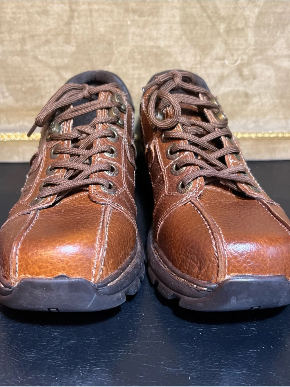 GBX Ultra 3 Billiard 42456 Oxfords Leather Shoes Brown Men’s 7.5